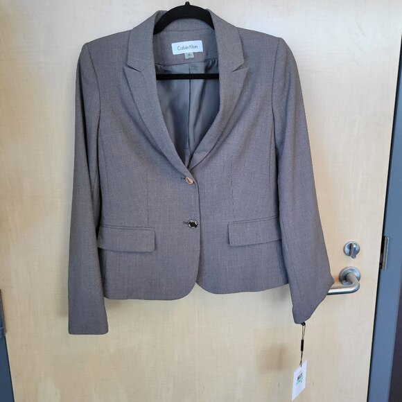 Calvin Klein Earth Grey Blazer - Picture 5 of 11